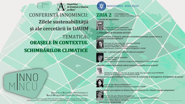 Poza produs Conferința INNOMINCU: Zilele sustenabilității și ale cercetării în UAUIM 2021