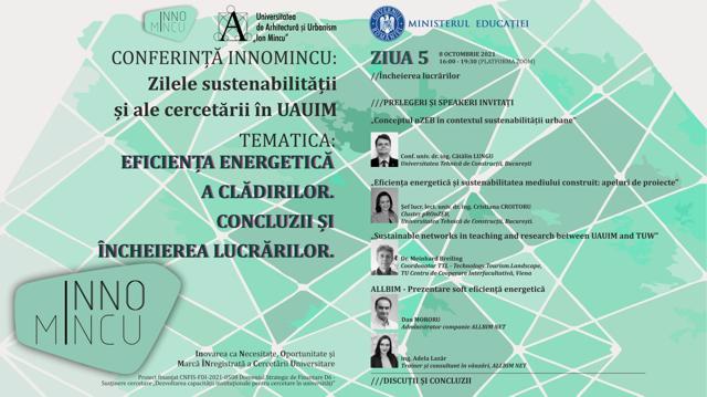 Poza produs Conferința INNOMINCU: Zilele sustenabilității și ale cercetării în UAUIM 2021