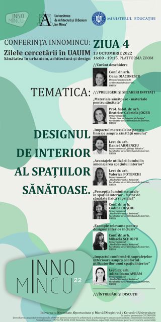 Poza produs Conferința INNOMINCU: Zilele cercetării în UAUIM 2022