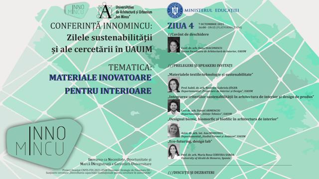 Poza produs Conferința INNOMINCU: Zilele sustenabilității și ale cercetării în UAUIM 2021