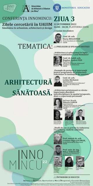 Poza produs Conferința INNOMINCU: Zilele cercetării în UAUIM 2022